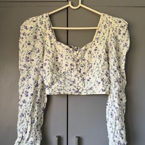 Floral Cropped Top - Zara