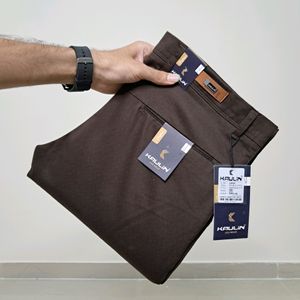 Kaulin 1003 Men's Equal Symbol Brown Trouser