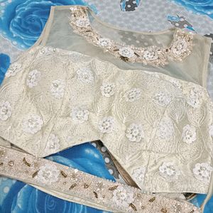 Cream Lehnga Choli Set 💗