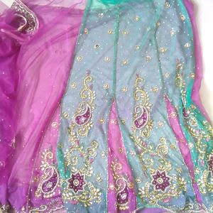 Partywear Ghagra Saree