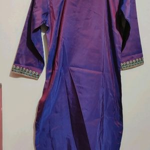 Purple🟣Kurta Plazo Pant Set For 34 Bust