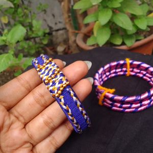 2 Pairs Of Handmade Bangles