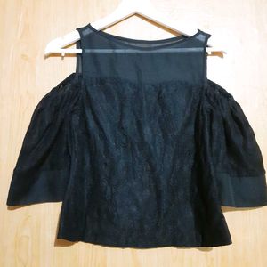 Black Net Top