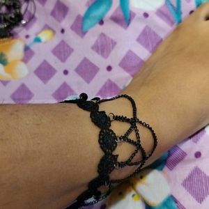 Classy Black Anklet