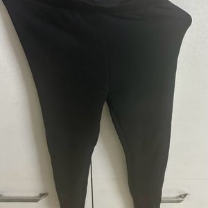 Blue Wings Black Fleece Jeggings for women’s