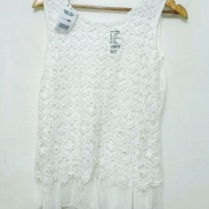 Trendy New White Top For Women