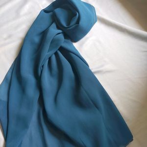 Blue Plain Dupatta / Shwall / Hijab