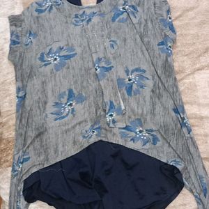 Women's XXL Top,Floral Print