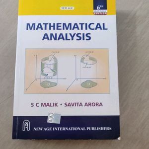 S C Malik MATHEMATICAL ANALYSIS