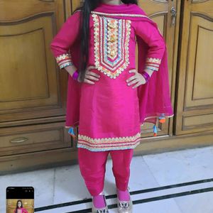 PURE SILK SALWAR SUIT 8-10 YEAR