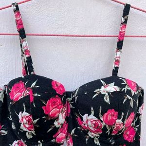 Y2k Corset flower Tops | Bustier Top