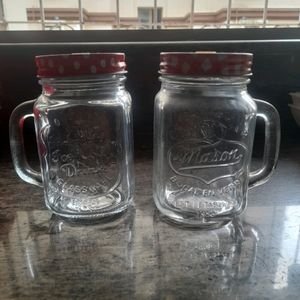 2 Glass Jars