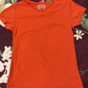 OAK VALLEY:- Orange T-shirt (1-2 Time Used)