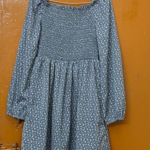 Urbanic Floral Blue Dress