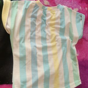 Baby Frock And Top & Skart For 1-2 Yrs