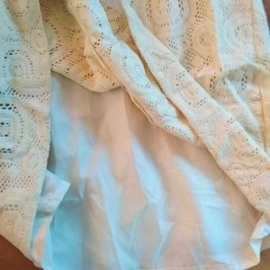 Off White Winter Lace Dress