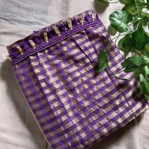 Purple & Beige Saree Delivery Discount Available