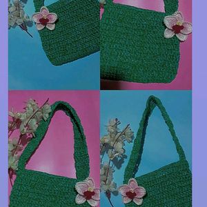 Crochet Ocean 🌊 Green 💚 Bag