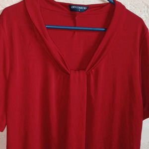 Women's Summer Fashion Top Half-sleeve Red ♥️