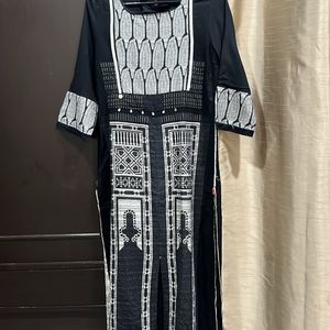 Elegant Black Kurta From W