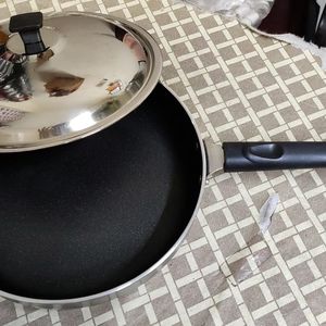 NEW BRANDED NONSTICK FRY PAN WITH S.S LID