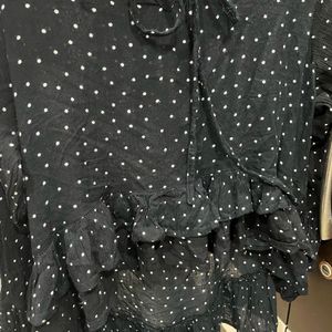 Black Polka Dot Top