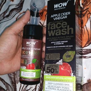 Wow Apple Cider Vinegar Foaming Face Wash New