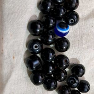 Black Beads With Evil Eye:23 Bead