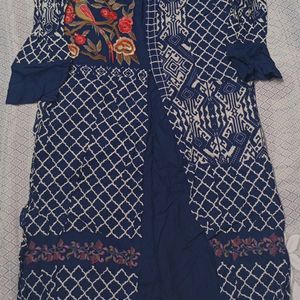 Blue Kurta For Daily Wear