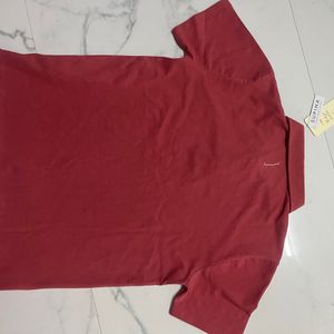 Brand New Cotton T-shirt For Men- Rust Pink Colour