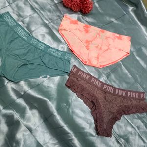 Combo Of Three  Branded Victoria's Secret Penty