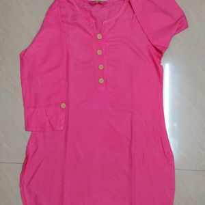 Beautiful Peach Short Kurti