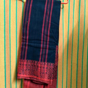 Black And Red Begumpuri Saree