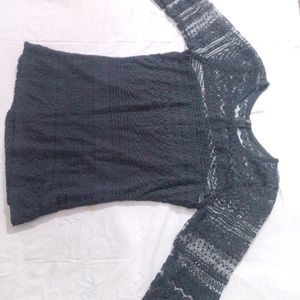 Jali Top In Black Colour