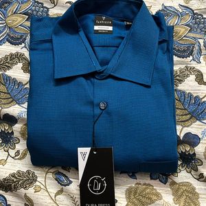 Brand New Van Heusen Blue Full Sleeve Shirt