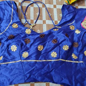 Like New Blue Designer Blouse For Women