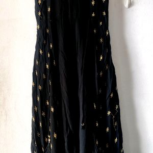 Black Anarkali Dress Full Flared