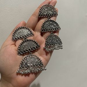 Oxidised Layered Jhumkas