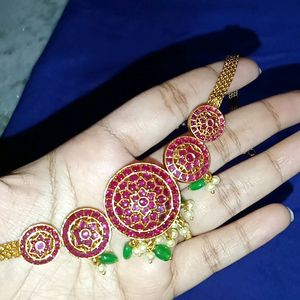 Kempu Choker Set