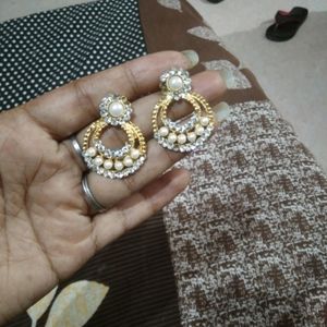 Golden And Silver Earings
