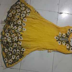 Gown With Leggings And Dupatta