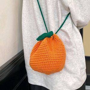 Crochet Orange Pouch