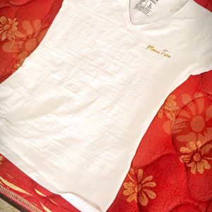 White Slim T Shirt 🤍