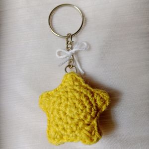 Crochet Star Keychain