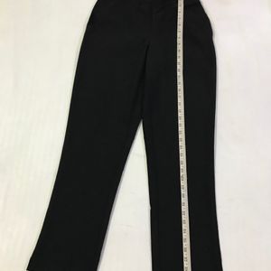 Straight Fit High rise Black Trouser Waist 28-30