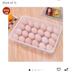 XML Eggs Tray Plastic Storage Organizer Box