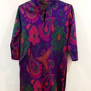 Purple Kurta For Winter