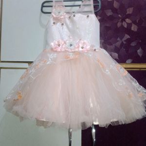 (1-2.5Yr )Princess Peach Colour Frock