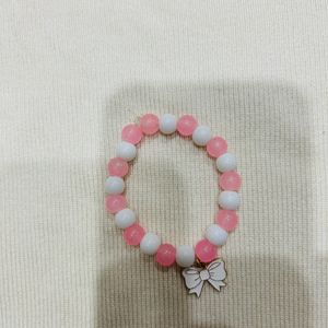 Pink And White Coquette Bracelet