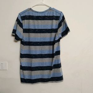 Blue Cotton T- Shirt